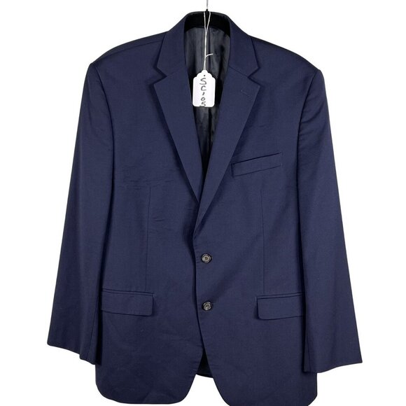 Lauren Ralph Lauren Mens 42R Navy Sport Coat Blazer Wool Quiet Luxury Timeless - Picture 13 of 13